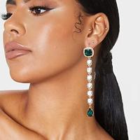 Women's Stud Earrings Drop Earrings Tassel Fringe Drop Precious Vintage Dangling Imitation Diamond Earrings Jewelry Silver / Gold For Wedding Party 1 Pair Lightinthebox