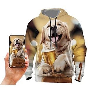 Graphic Color Block Men's Fashion 3D Print Hoodie Holiday Vacation Streetwear Hoodies Custom Print Blue Long Sleeve Hooded Print 3D Print Spring   Fall Designer Hoodie Sweatshirt Lightinthebox