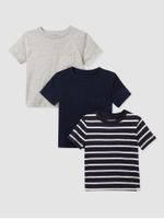 Toddler Crewneck T-Shirt, 3-Pack - thumbnail