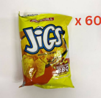 Jack N Jill Jigs Potato Crisps 65Gm Sizzling Bbq Pack Of 60 (UAE Delivery Only)