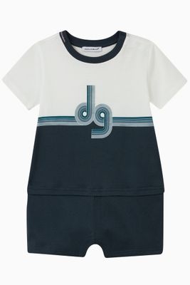Lowercase DG Cotton Romper Lowercase DG Cotton Romper