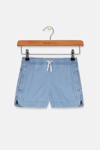 Kids Girls Twill Shorts  Blue