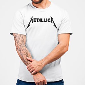 Men's Unisex Tee T shirt Hot Stamping Graphic Prints Letter Plus Size Print Short Sleeve Casual Tops Cotton Basic Fashion Designer Big and Tall White Lightinthebox