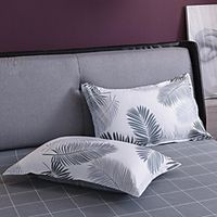 2PCS Pillowcase / Simplicity Fashion Aloe Cotton Soft Comfortable /2PCS Geometric Home Office Pillowcase /Living Room Bedroom Sofa Cushion Cover Outdoor Cushion for Patio Garden Farmhouse Bench Couch miniinthebox - thumbnail