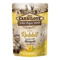 Carnilove Rabbit enriched With Marigold For Kittens (Wet Food Pouches) 24x85g