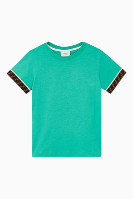 Monogram Cuff T-shirt in Cotton Monogram Cuff T-shirt in Cotton