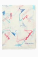 Eagle-Logo Cotton Scarf Eagle-Logo Cotton Scarf
