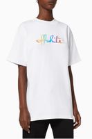 Rainbow Script Logo Cotton T-Shirt - thumbnail