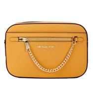 Michael Kors Jet Set East West Large Cider Leather Zip Chain Crossbody Bag - 90322