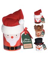 Homesmiths Christmas Drink Gift 3 Assorted Colors & Design 1 Piece