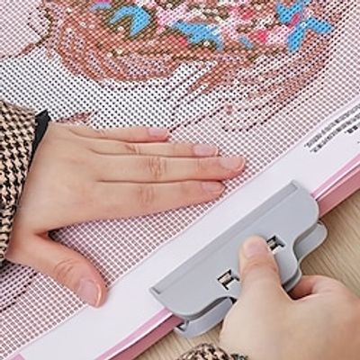 2pcs DIY Sealing Clip Artificial Diamond Painting Tool Clip Painting Accessories Cross Stitch Tool Plastic Diamond Painting Board Fixer miniinthebox