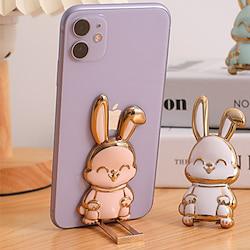 5pcs Foldable Bunny Phone Bracket Easter Rabbit Desktop Stand with Pull-Out Hardware for Hands-Free Support Lightinthebox