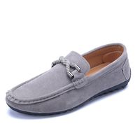 Classical Slip On Suede Round Toe Breathable Men Loafers Moccasins