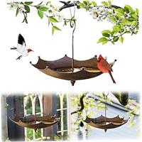 Umbrella-Shaped Bird Trough,Hanging Bird Feeder Tray,Umbrella Hummingbird Feeder for Outdoors for Outside Hanging Seed Platform Feeders Lightinthebox