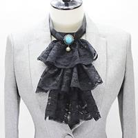 Retro Vintage Rococo Victorian Renaissance Colonial Lace Jabot Collar Women's Halloween Party Collar Lightinthebox