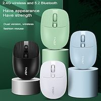 Q19 Bluetooth Wireless Mouse 2.4G Notebook Tablet PC Office Color Girls Computer Accessories Game Mouse miniinthebox - thumbnail