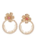 Hello Gorgeous Flower Pearl Earrings Hello Gorgeous Flower Pearl Earrings