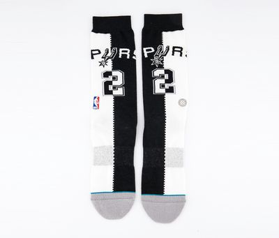 Mens Leonard Split Jersey Socks White/Black Mens Leonard Split Jersey Socks White/Black