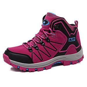 Women's Unisex Trainers Athletic Shoes Round Toe Booties Ankle Boots Athletic Outdoor Synthetics Lace-up Color Block Dark Grey Purple Army Green / Booties / Ankle Boots miniinthebox