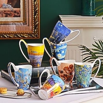 Coffee Mug, Large Tea Cup - Design Inspired by Van Gogh's Paintings (Sunflower), Christmas Gift Xmas Gift Lightinthebox Coffee Mug, Large Tea Cup - Design Inspired by Van Gogh's Paintings (Sunflower), Christmas Gift Xmas Gift Lightinthebox