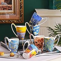 Coffee Mug, Large Tea Cup - Design Inspired by Van Gogh's Paintings (Sunflower), Christmas Gift Xmas Gift Lightinthebox - thumbnail