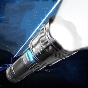 Rechargeable LED Flashlights High Lumens Super Bright LED Flash Light with 4 Modes, Zoomable Waterproof Handheld Flashlight for Home and Camping Lightinthebox