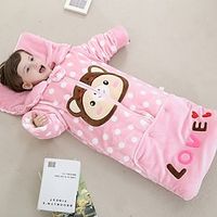 Baby Sleeping Bag for Autumn and Winter, Thickened and Warm for Baby 4, Newborn Children 3, Detachable Sleeves 2, Winter Plush Anti Kick Quilt 5 Years Old Lightinthebox - thumbnail