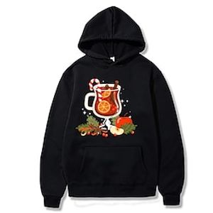 Christmas Cosplay Hoodie Cartoon Manga Anime Front Pocket Graphic Hoodie For Men's Women's Unisex Adults' Hot Stamping 100% Polyester Party Festival Lightinthebox