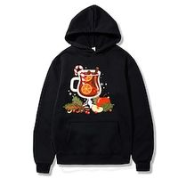 Christmas Cosplay Hoodie Cartoon Manga Anime Front Pocket Graphic Hoodie For Men's Women's Unisex Adults' Hot Stamping 100% Polyester Party Festival Lightinthebox - thumbnail