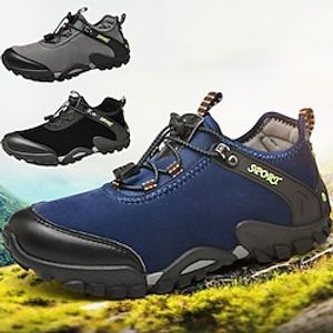 Men's Mountaineer Shoes Breathable Lightweight Sweat wicking Comfortable Surfing Climbing Camping  Hiking  Caving Synthetic Microfiber PU Spring Summer Black Blue Grey Lightinthebox