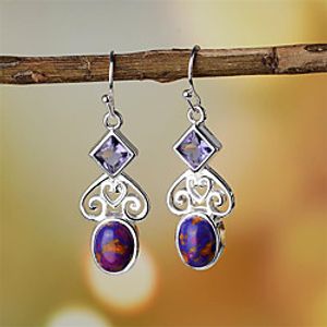 Women's Hoop Earrings Classic Fashion Romantic Punk Trendy Cute Sweet Earrings Jewelry Silver For Street Gift Date Birthday Festival 1 Pair Lightinthebox