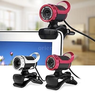 Fashion Net work Camera USB 2.0 12 Megapixel HD Camera Web Cam 360 Degree with MIC Clip-on for Desktop Skype Computer PC Laptop C194726201 ComputerNetworking miniinthebox