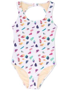 Andorine TEEN printed swimsuit - White