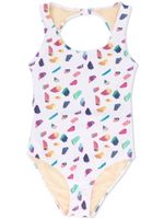 Andorine TEEN printed swimsuit - White