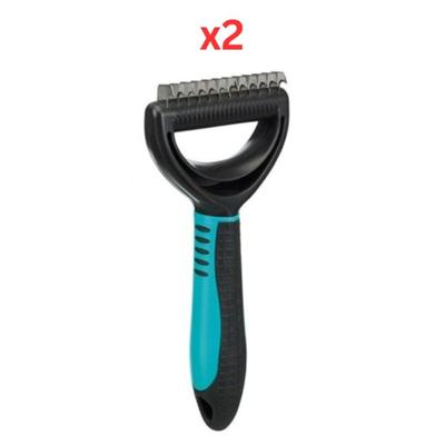 Trixie Universal Groomer For Dogs & Cats - Turquoise 7X18cm (Pack Of 2)