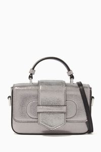 Metallic Leather Cross-body Bag