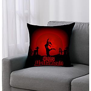 Halloween Double Side Cushion Cover 1PC Soft Decorative Square Throw Pillow Cover Cushion Case Pillowcase for Bedroom Livingroom Superior Quality Machine Washable Indoor Cushion for Sofa Couch Bed Chair miniinthebox