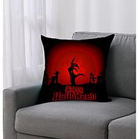 Halloween Double Side Cushion Cover 1PC Soft Decorative Square Throw Pillow Cover Cushion Case Pillowcase for Bedroom Livingroom Superior Quality Machine Washable Indoor Cushion for Sofa Couch Bed Chair miniinthebox - thumbnail