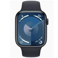 Apple Watch Series 9, GPS + Cellular 41mm, Midnight Aluminum Case With Midnight Sport Band