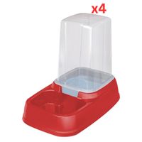 Georplast Eat & Drink Dispenser 3.7L - Red (Pack of 4)
