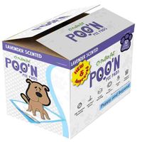 Nutrapet Poo N Pee Pads Lavender Scented 60X60Cms Fast Absorption With Floor Mat Stickers 50 Count