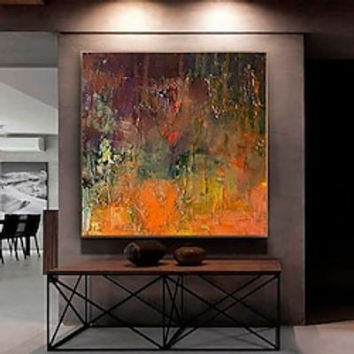 Handmade Oil Painting Canvas Acrylic Wall Art Decoration Modern Abstract for Home Decor Rolled Frameless Unstretched Painting Lightinthebox