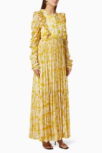 Floral Chiffon Maxi Dress
