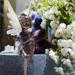 Enchanting Fairy Statue for Home, Garden, and Outdoor Planters - Resin Craftsmanship, Perfect for Decor Lightinthebox