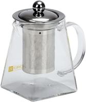 Royalford RFU9085 550 ml Glass Tea Pot, Silver - RFU9085