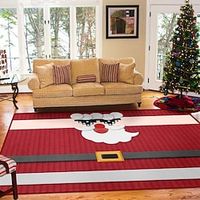 Christmas Carpet Floor Mat Living Room Bedroom Carpet Christmas Night Decoration Sofa Coffee Table Door Mat Lightinthebox - thumbnail