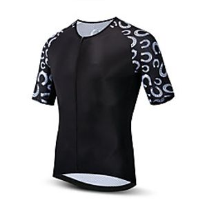 21Grams Men's Short Sleeve Cycling Jersey Summer Spandex Polyester Black Bike Jersey Top Mountain Bike MTB Road Bike Cycling Quick Dry Moisture Wicking Breathable Sports Clothing Apparel  Athleisure Lightinthebox