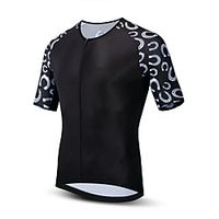 21Grams Men's Short Sleeve Cycling Jersey Summer Spandex Polyester Black Bike Jersey Top Mountain Bike MTB Road Bike Cycling Quick Dry Moisture Wicking Breathable Sports Clothing Apparel  Athleisure Lightinthebox - thumbnail