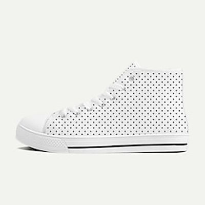 Men's Sneakers Casual Shoes Print Shoes 3D Print Plus Size Classic Casual Daily Canvas Lace-up Black White Pink Summer Spring Fall Lightinthebox