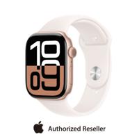 Apple Watch Series 10 GPS 46mm Rose Gold Aluminium Case with Light Blush Sport Band | M/L| MWWU3QA/A